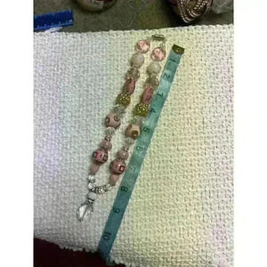 Lot of 3 Pink/coral beaded necklaces